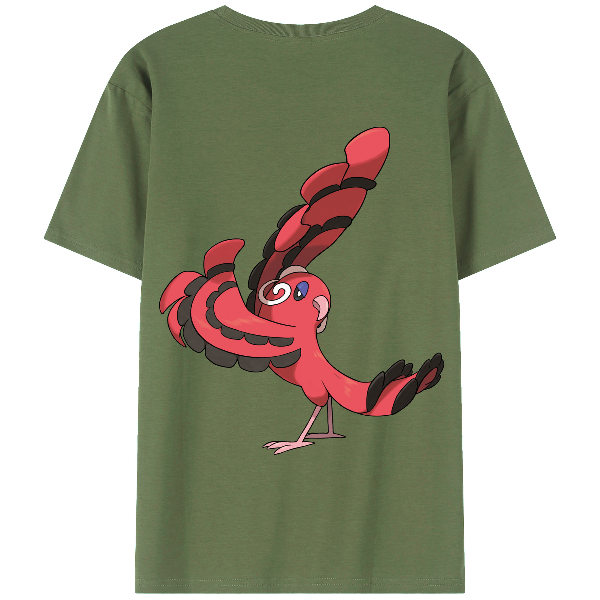 （画像用） ポケットモンスター Pokémon 綿100％ メンズ半袖Tシャツ（バックプリント） 通気性
